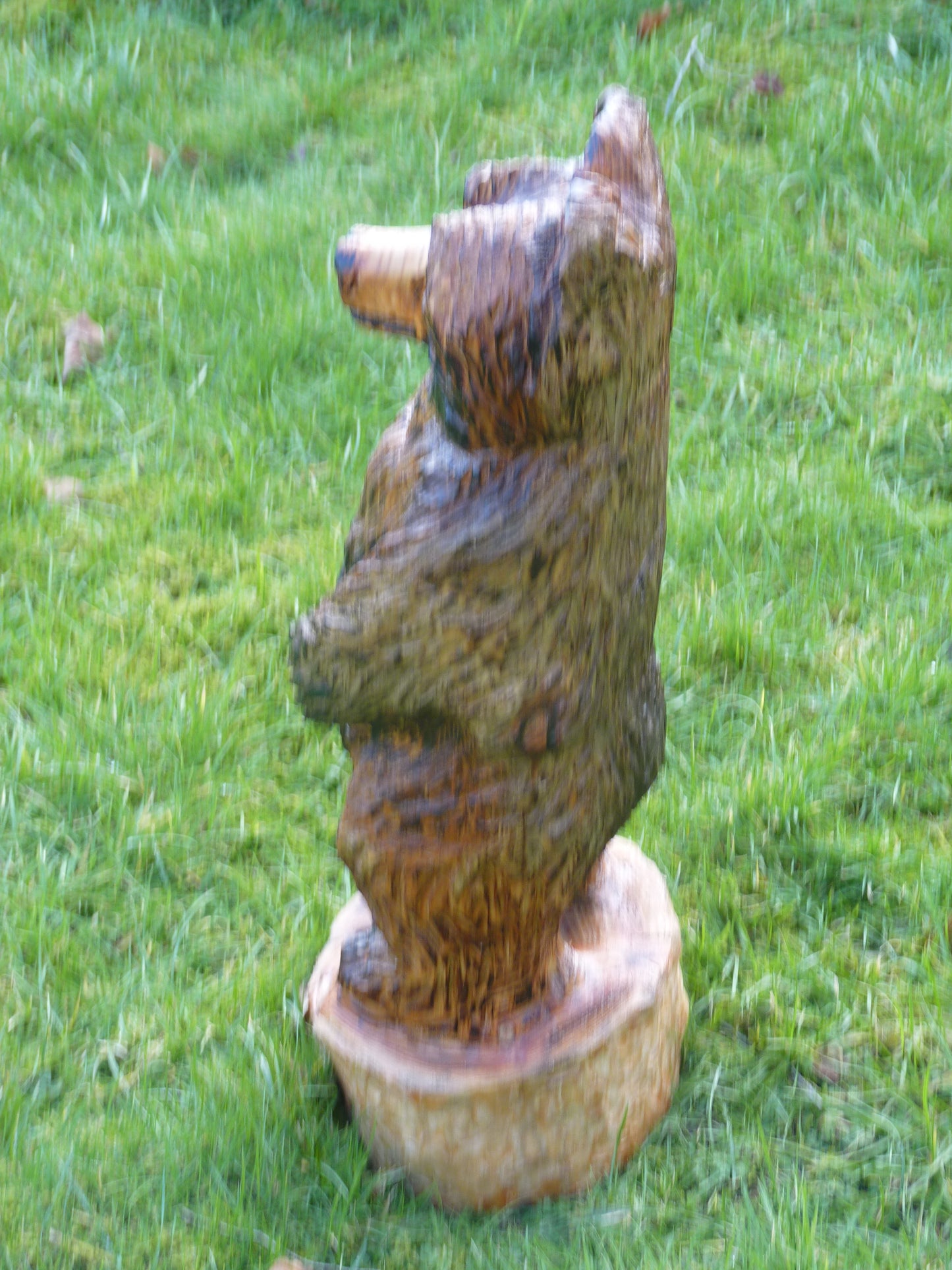 1 Chainsaw Carved Standing Bear