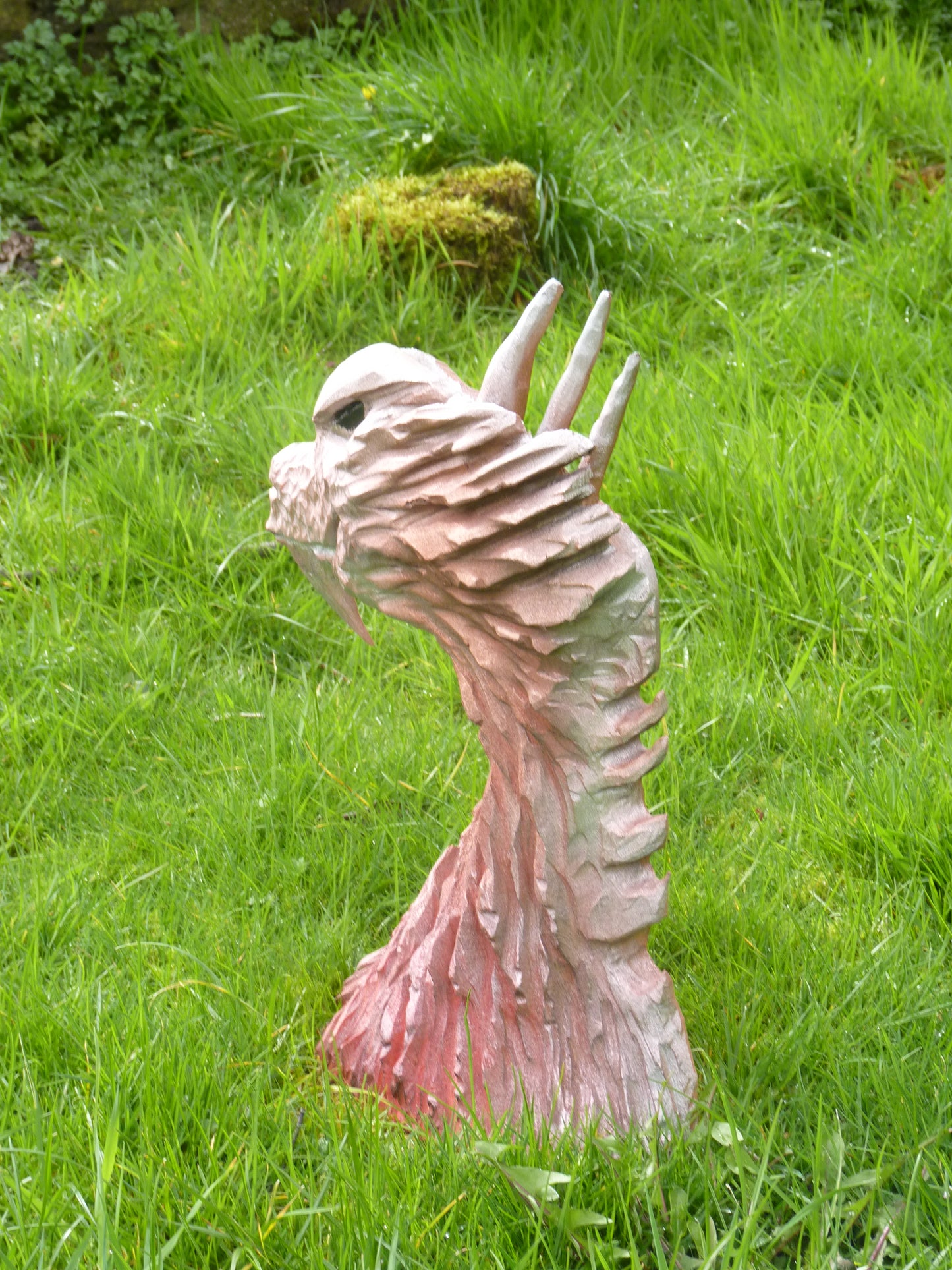 1 chainsaw relief carving dragons head