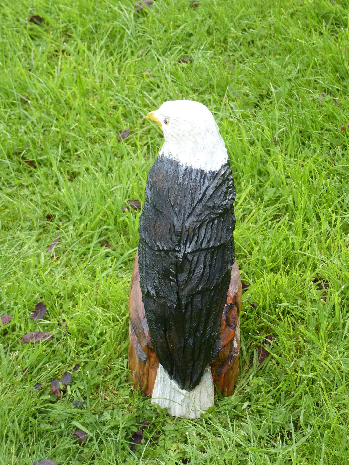 1 Chainsaw carved Eagle garden sculpture